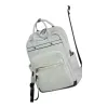 White backpack, nylon waterproof and wear-resistant commuter student travel backpack Item Picture